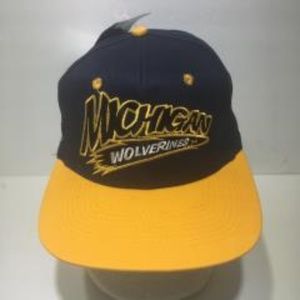 90s NCAA Michigan Wolverines Head Start Snapback